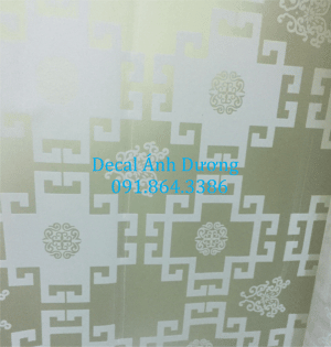 Dán decal kính 0028