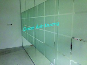 decal dán kính mờ