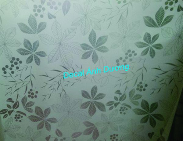 decal dán kính hoa văn